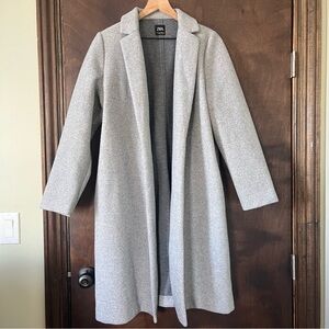 Zara Light Marled Grey Pea Coat